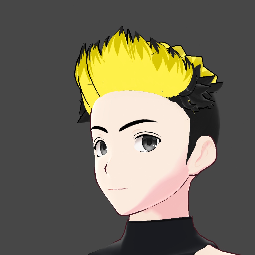 (vroid) hair spiked preset ( multiple colour )