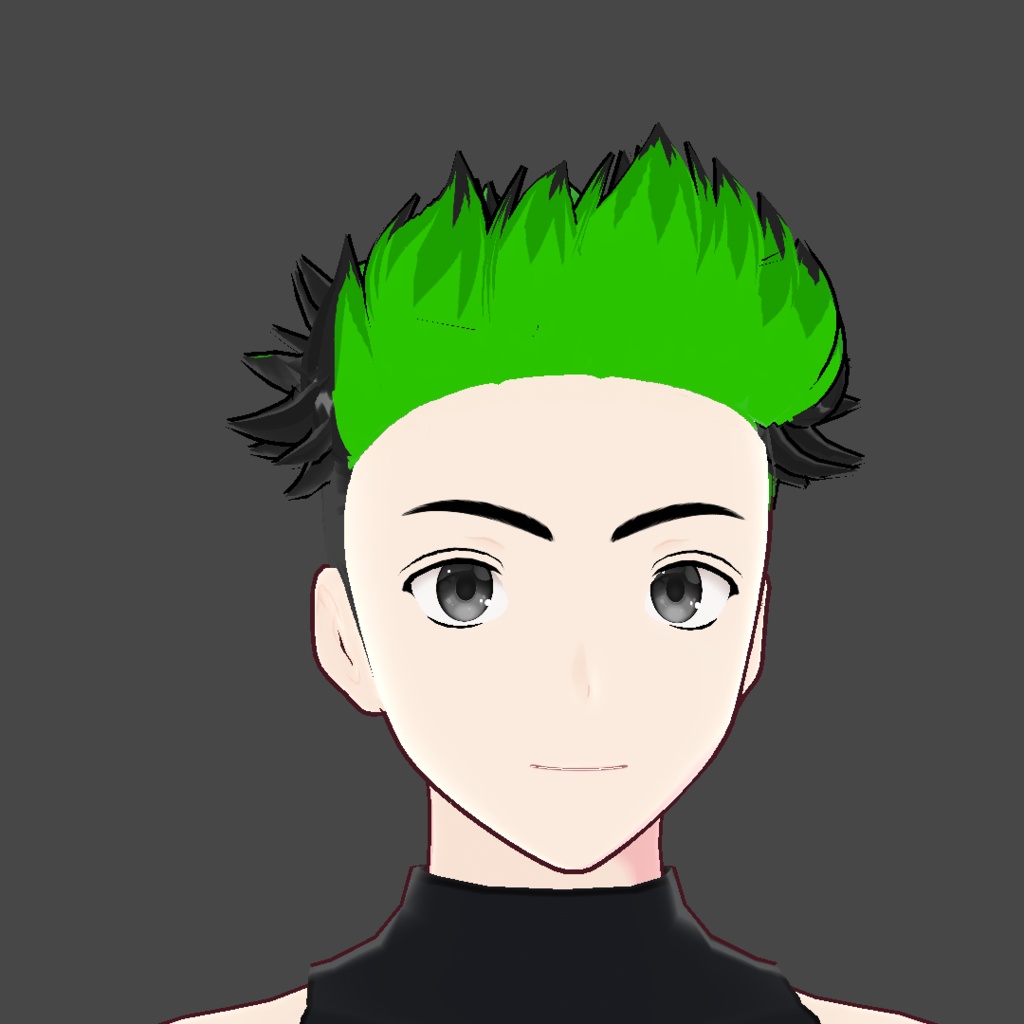 (vroid) hair spiked preset ( multiple colour )