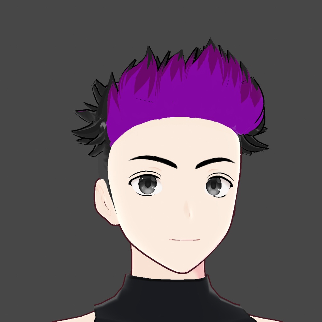 (vroid) hair spiked preset ( multiple colour )