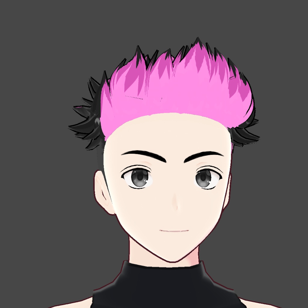 (vroid) hair spiked preset ( multiple colour )