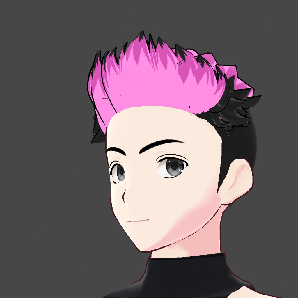 (vroid) hair spiked preset ( multiple colour )