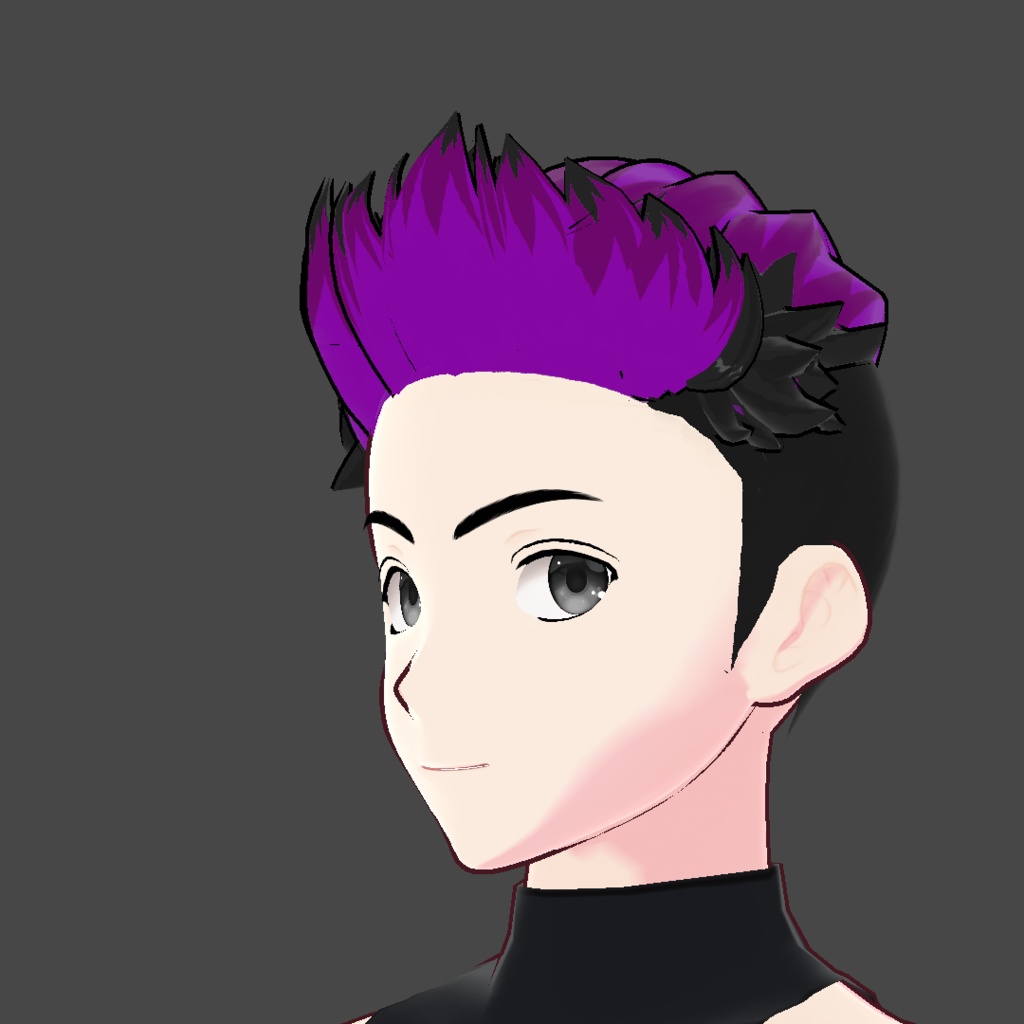 (vroid) hair spiked preset ( multiple colour )
