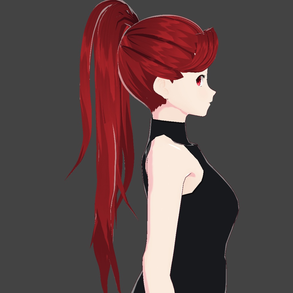 (vroid) ponytail hair preset ( multiple colour )