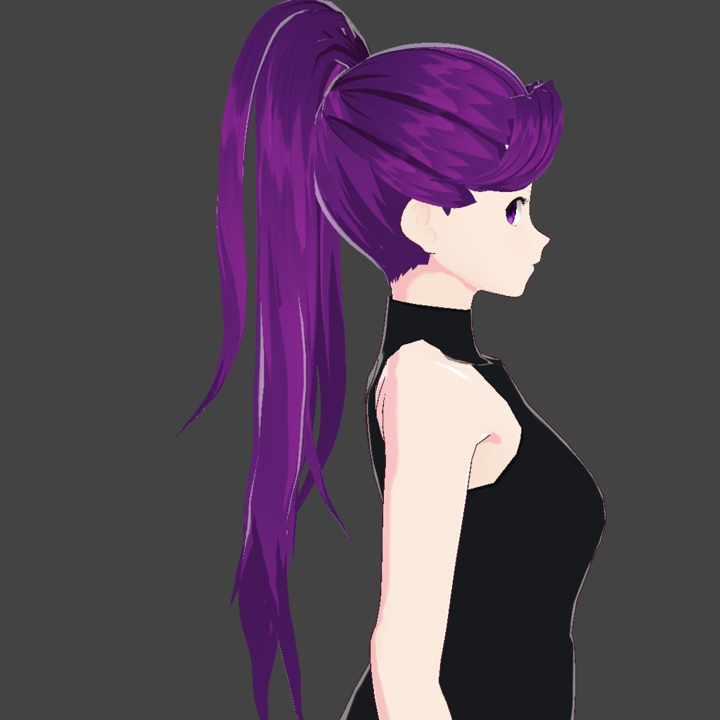 (vroid) ponytail hair preset ( multiple colour )