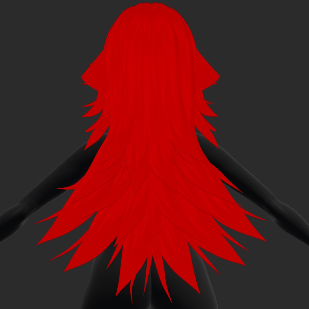 (vroid) hair girl preset #2 (multiple colour)