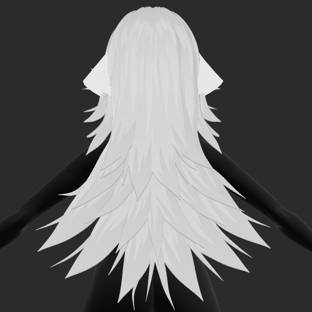 (vroid) hair girl preset #2 (multiple colour)