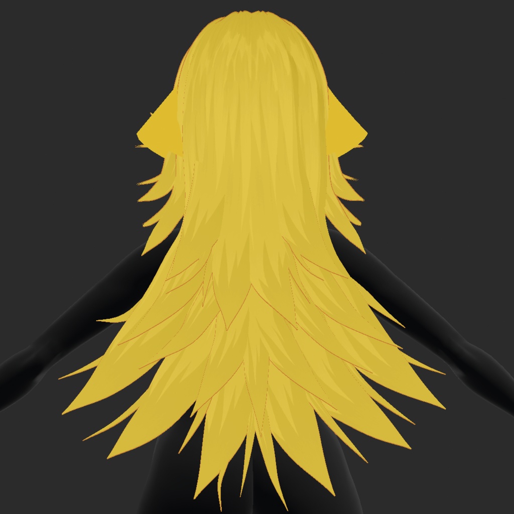 (vroid) hair girl preset #2 (multiple colour)