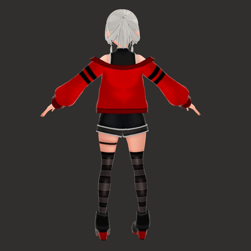 (VROID) Female Anime Outfit #1 (multiple colour)