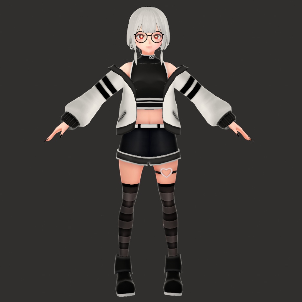 (VROID) Female Anime Outfit #1 (multiple colour)