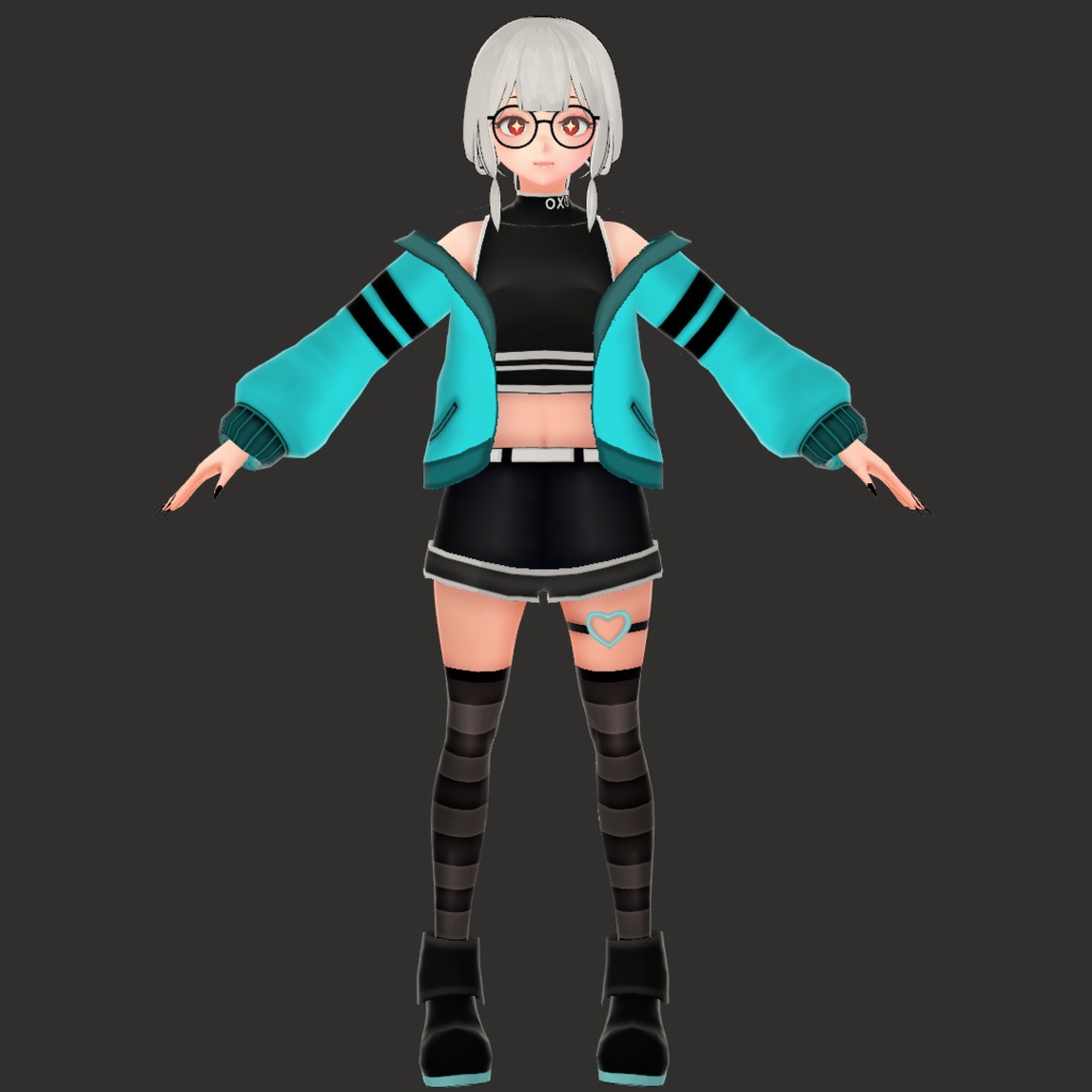 (VROID) Female Anime Outfit #1 (multiple colour)