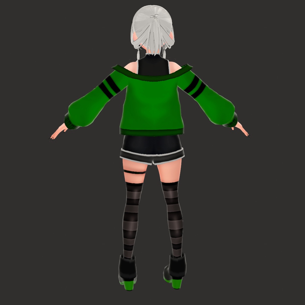 (VROID) Female Anime Outfit #1 (multiple colour)