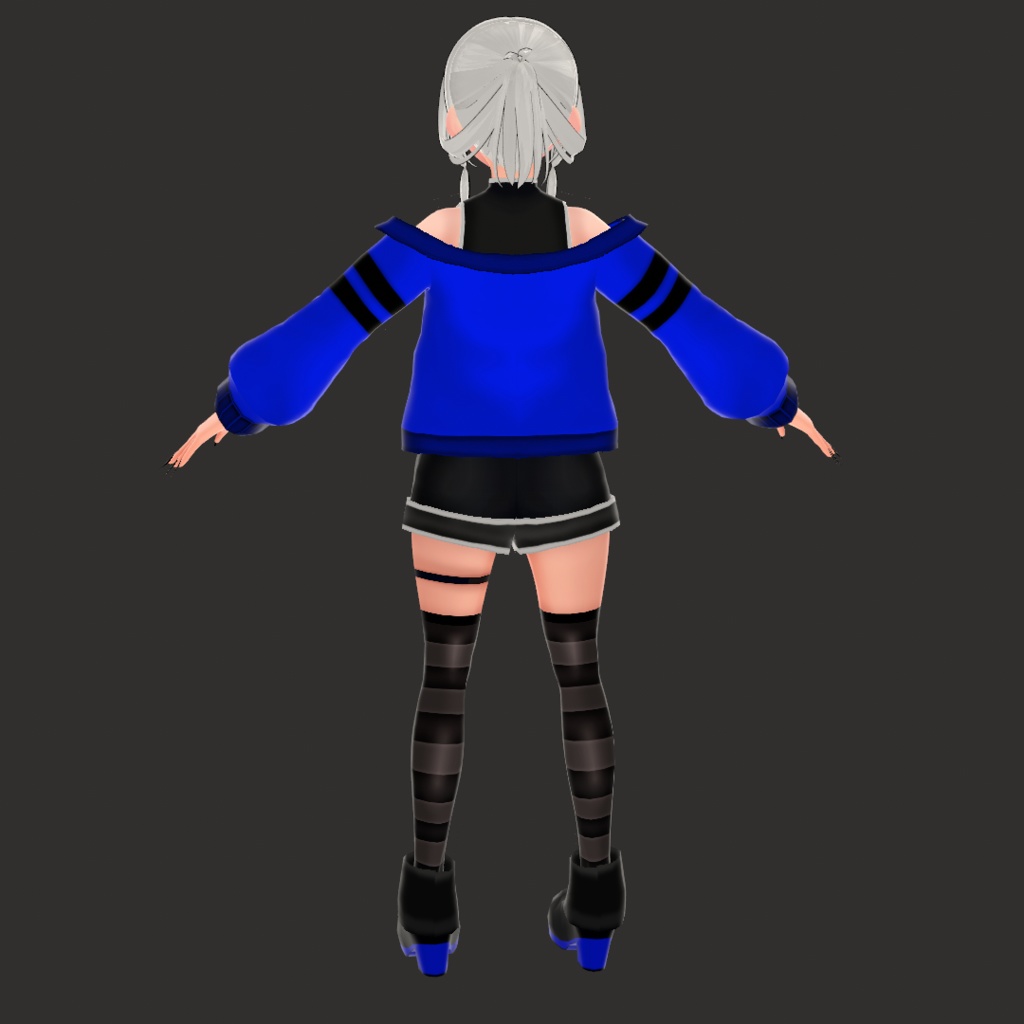 (VROID) Female Anime Outfit #1 (multiple colour)