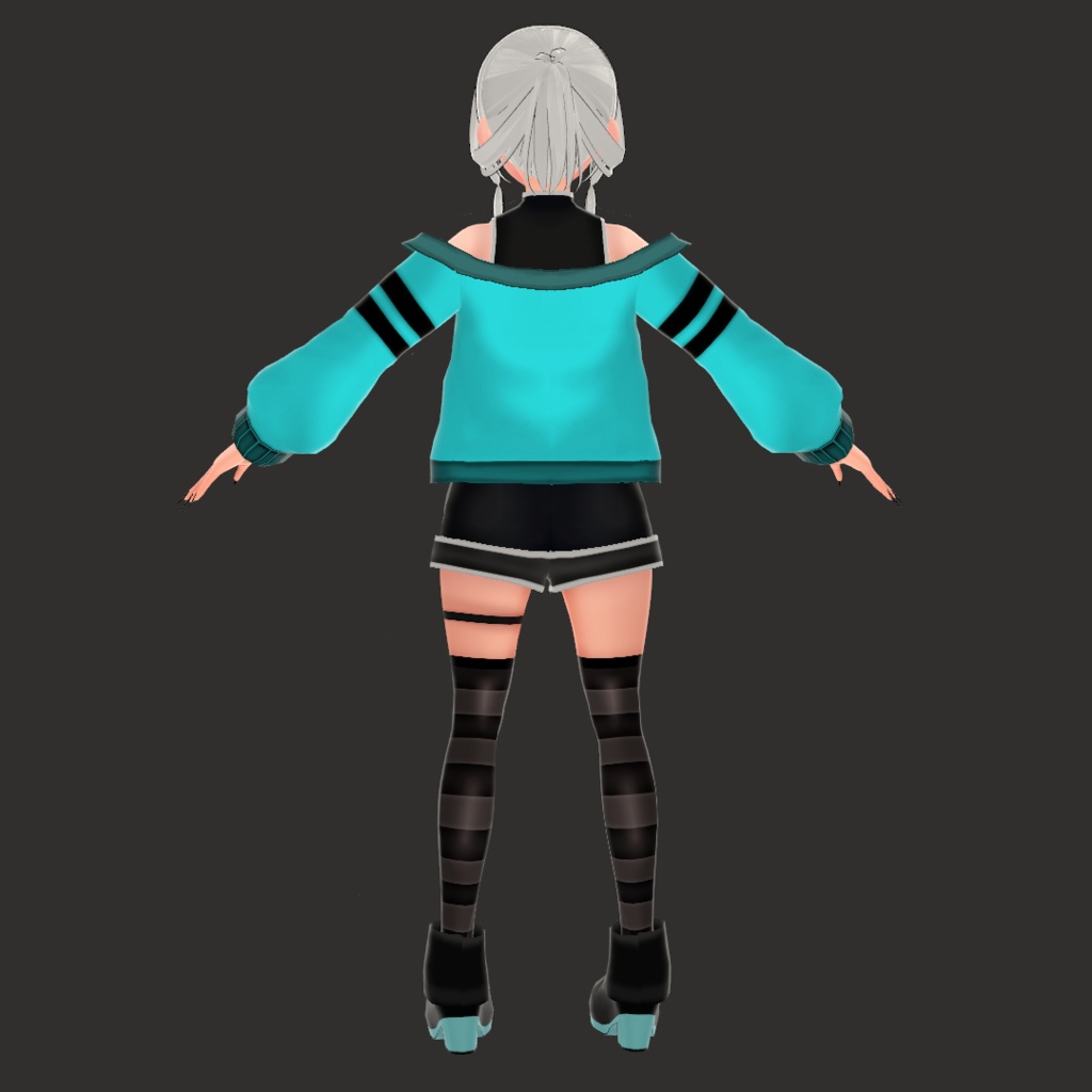 (VROID) Female Anime Outfit #1 (multiple colour)