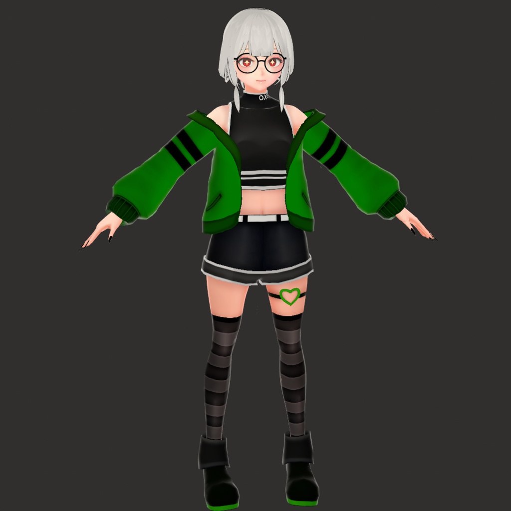 (VROID) Female Anime Outfit #1 (multiple colour)