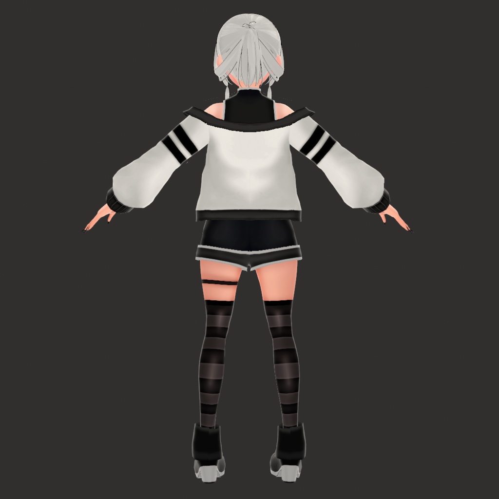 (VROID) Female Anime Outfit #1 (multiple colour)