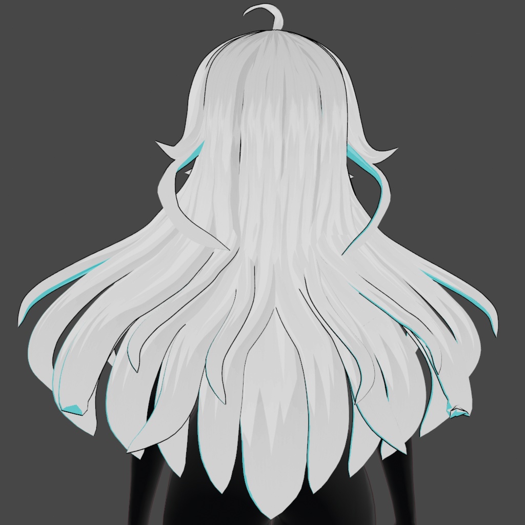 (vroid) hair girl preset #3 (multiple colour)