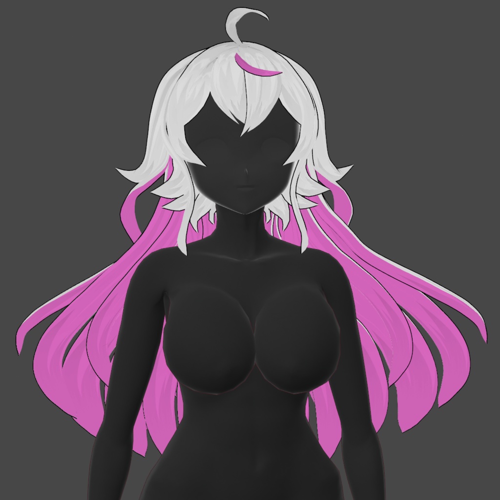 (vroid) hair girl preset #3 (multiple colour)