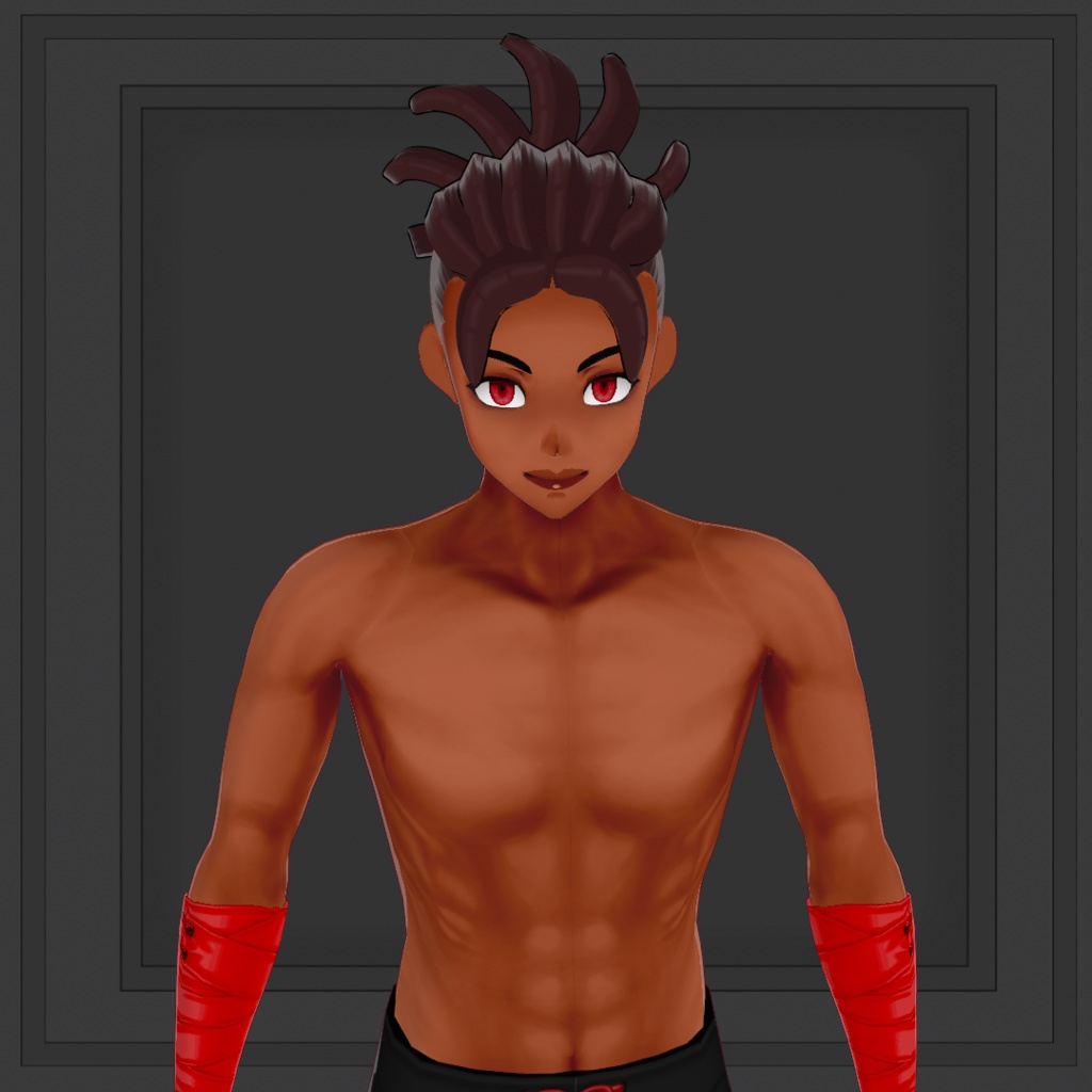 (VROID) Hair anime male preset #1 (multiple colour)