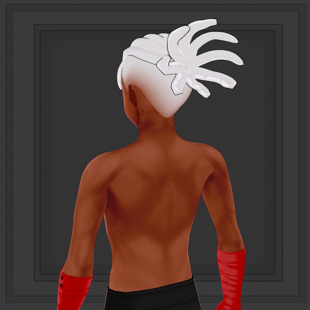 (VROID) Hair anime male preset #1 (multiple colour)