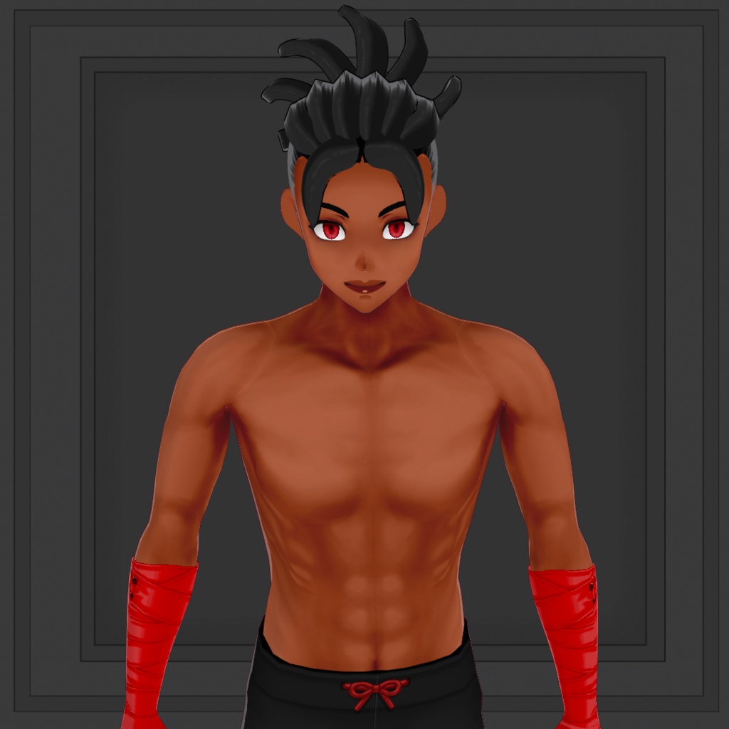 (VROID) Hair anime male preset #1 (multiple colour)