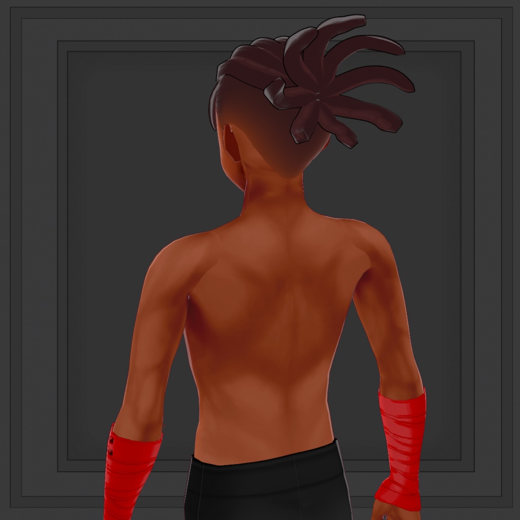 (VROID) Hair anime male preset #1 (multiple colour)