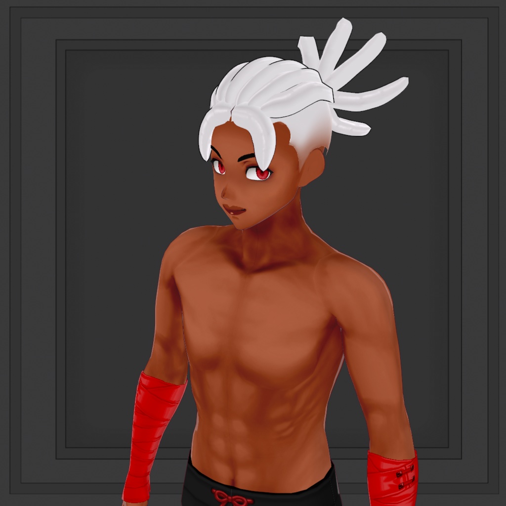 (VROID) Hair anime male preset #1 (multiple colour)