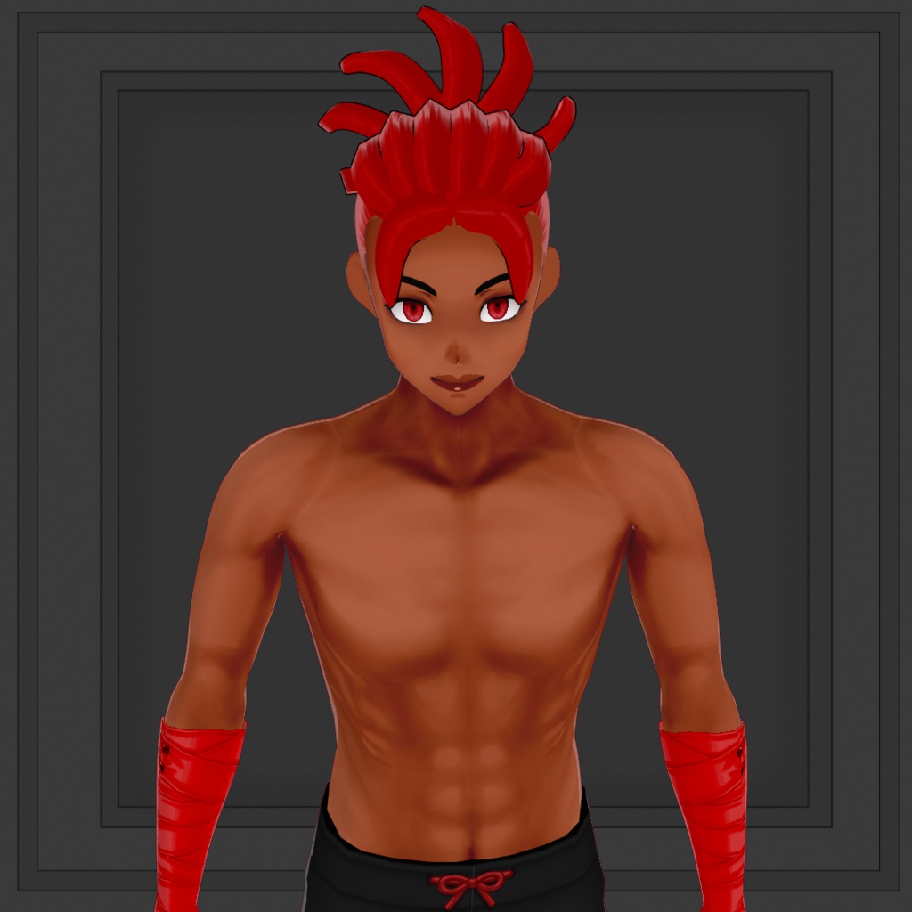 (VROID) Hair anime male preset #1 (multiple colour)