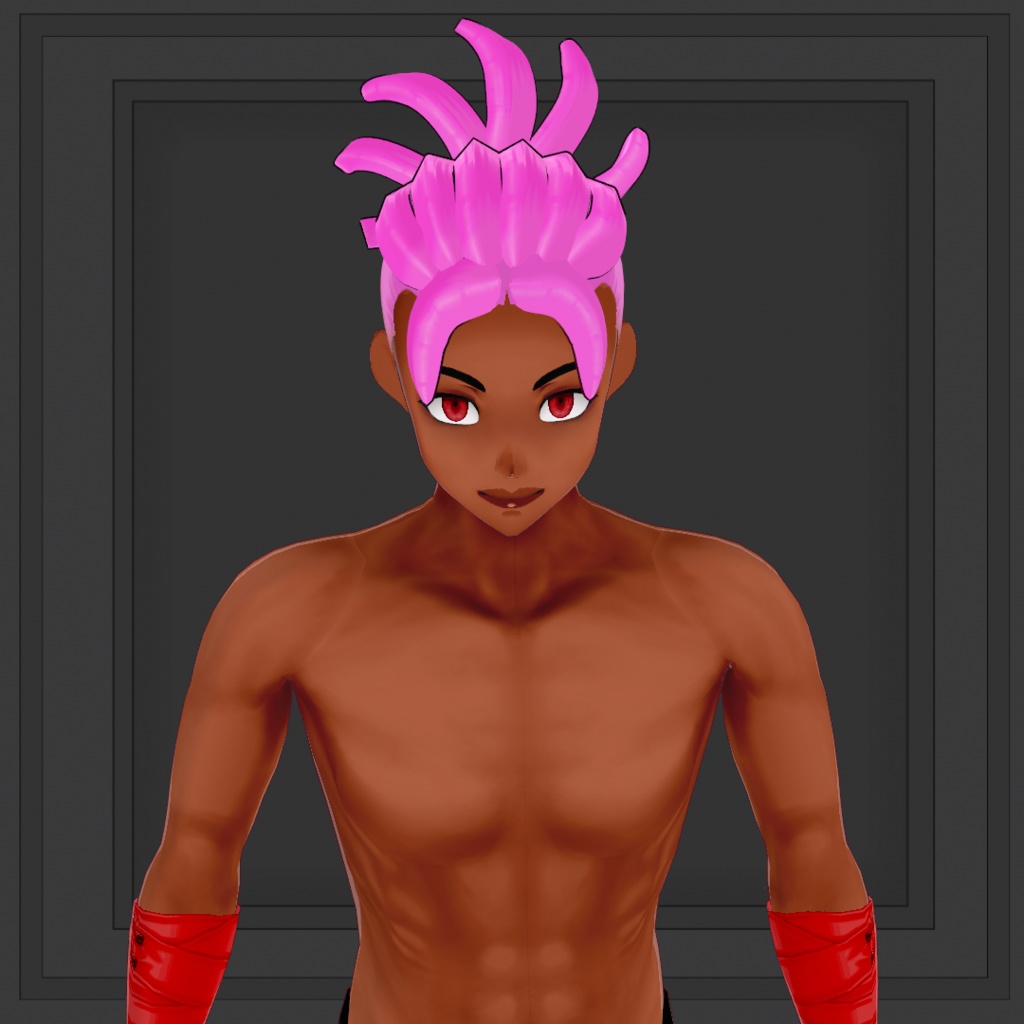 (VROID) Hair anime male preset #1 (multiple colour)