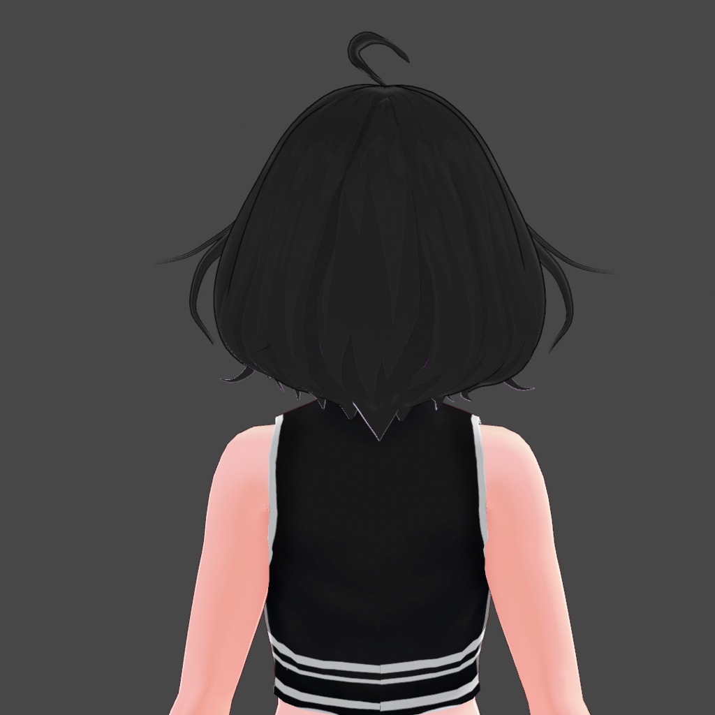 (vroid) hair female preset #4 (multiple colour)