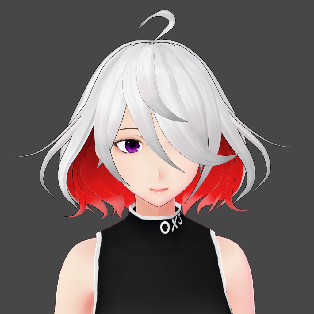 (vroid) hair female preset #4 (multiple colour)