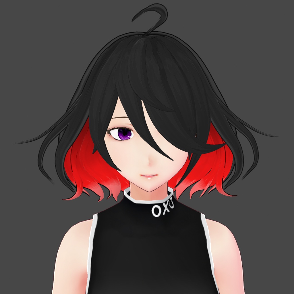 (vroid) hair female preset #4 (multiple colour)