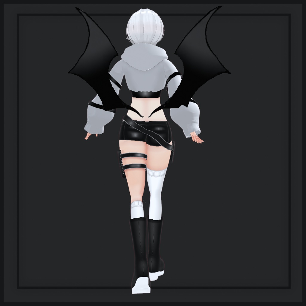 (vroid) Female Cyber Outfits (multiple colour)