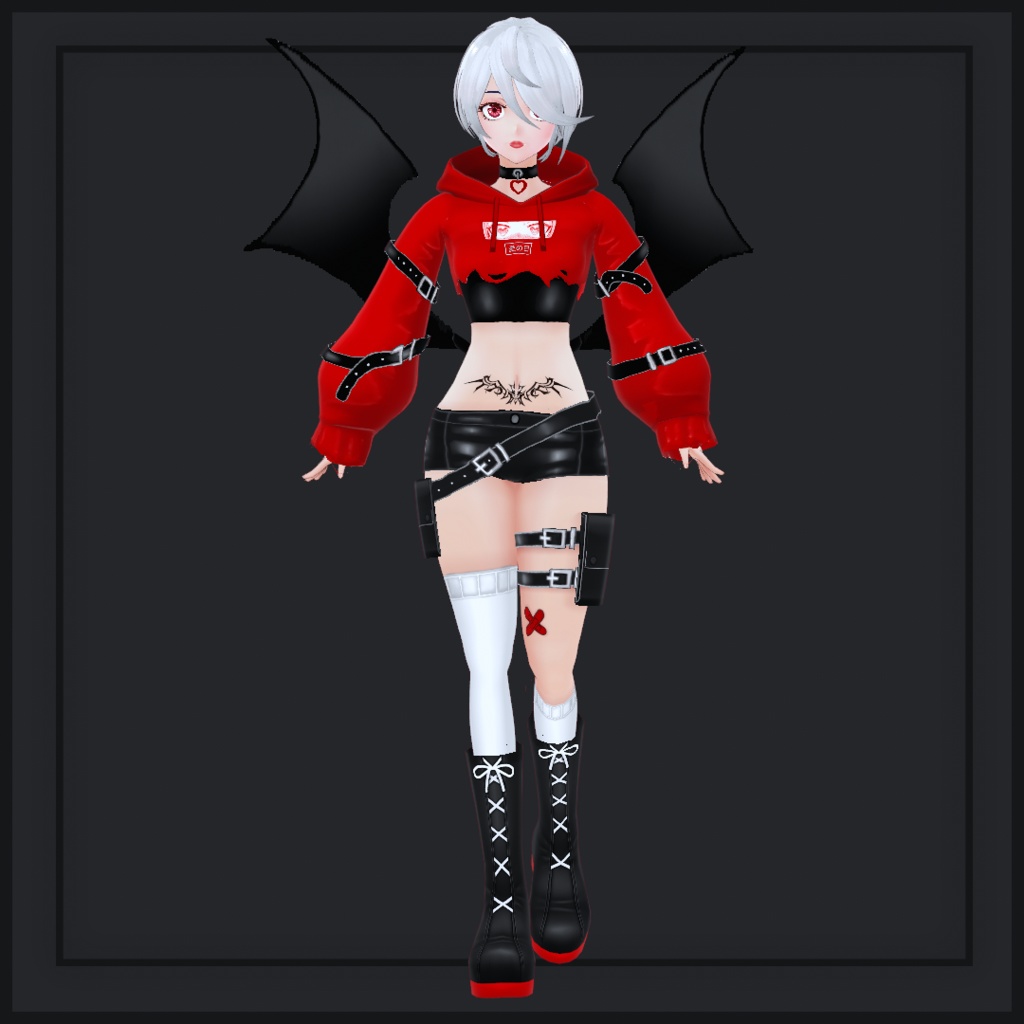 (vroid) Female Cyber Outfits (multiple colour)