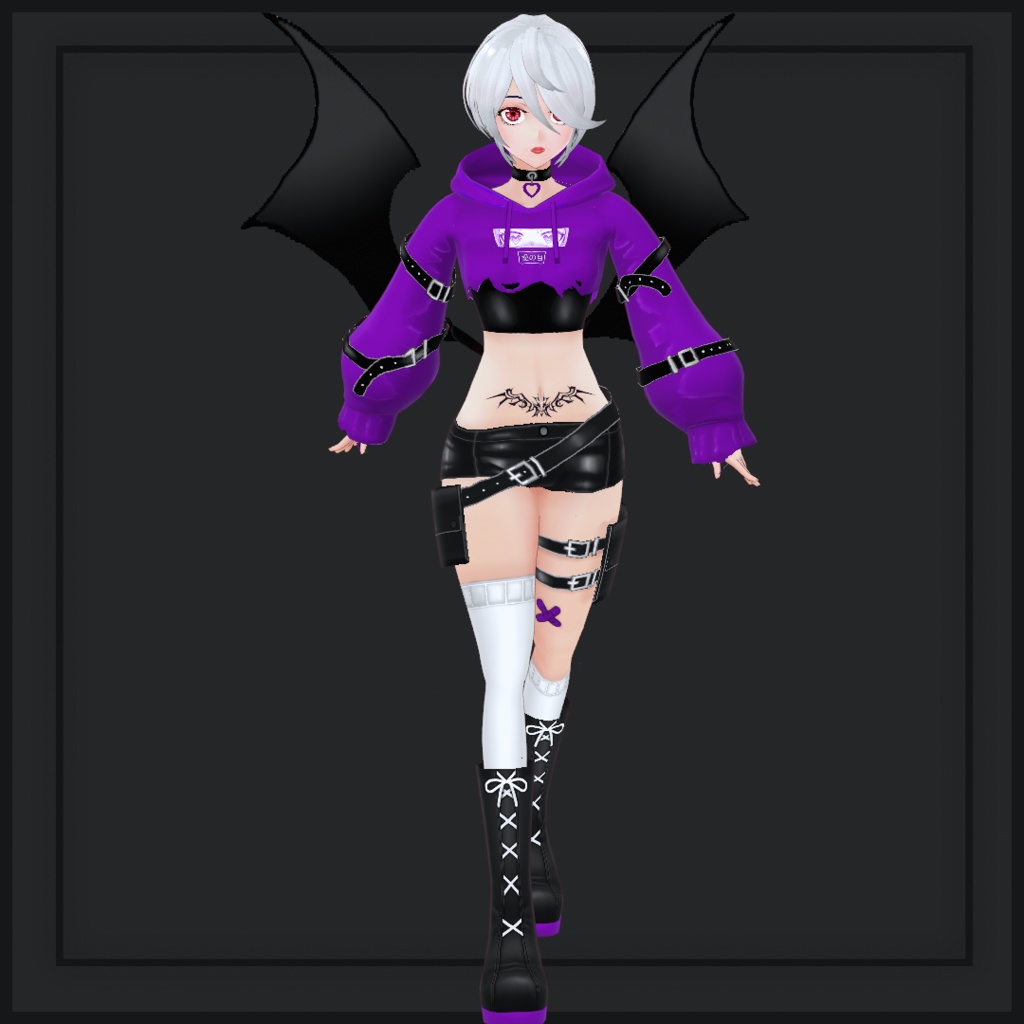 (vroid) Female Cyber Outfits (multiple colour)