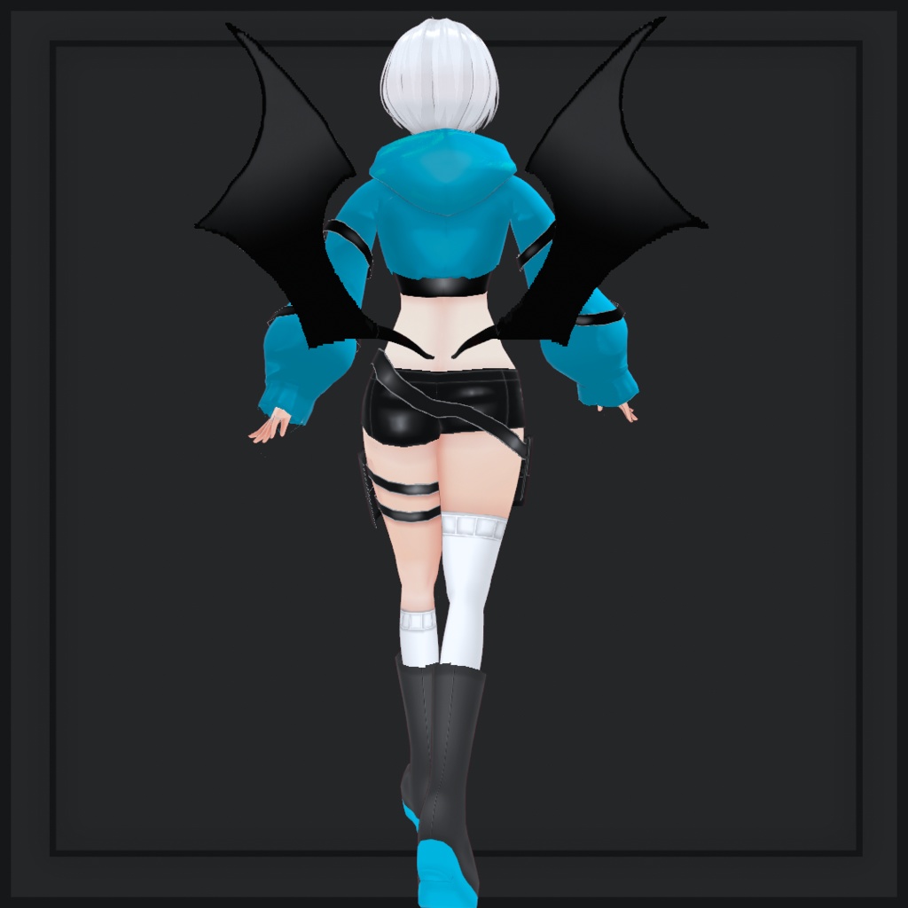 (vroid) Female Cyber Outfits (multiple colour)