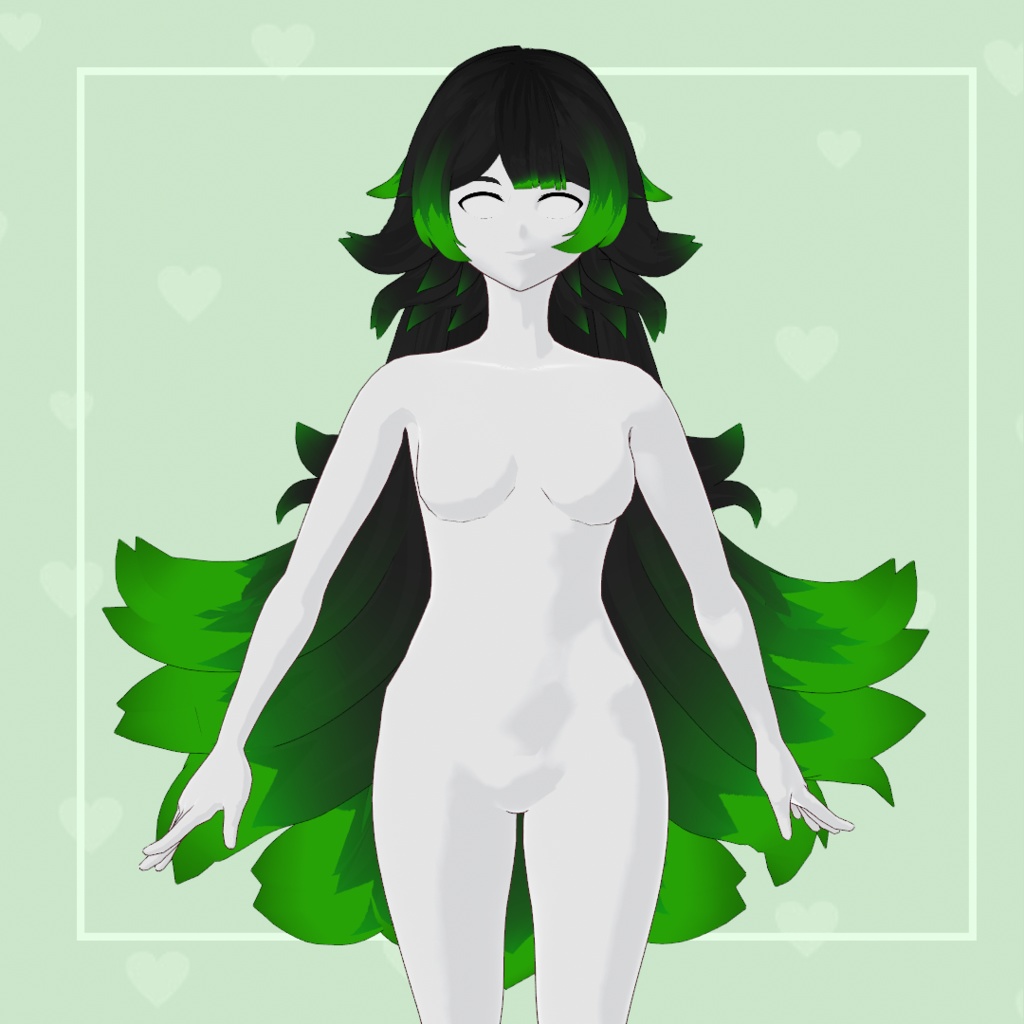 (vroid) hair female preset #5 (multiple colour)