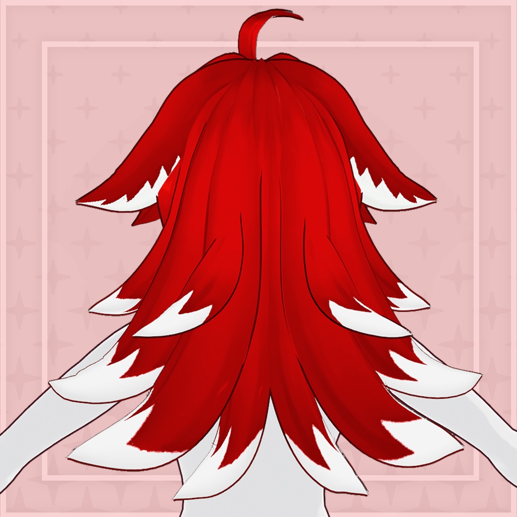 (vroid) hair female preset #6 (multiple colour)