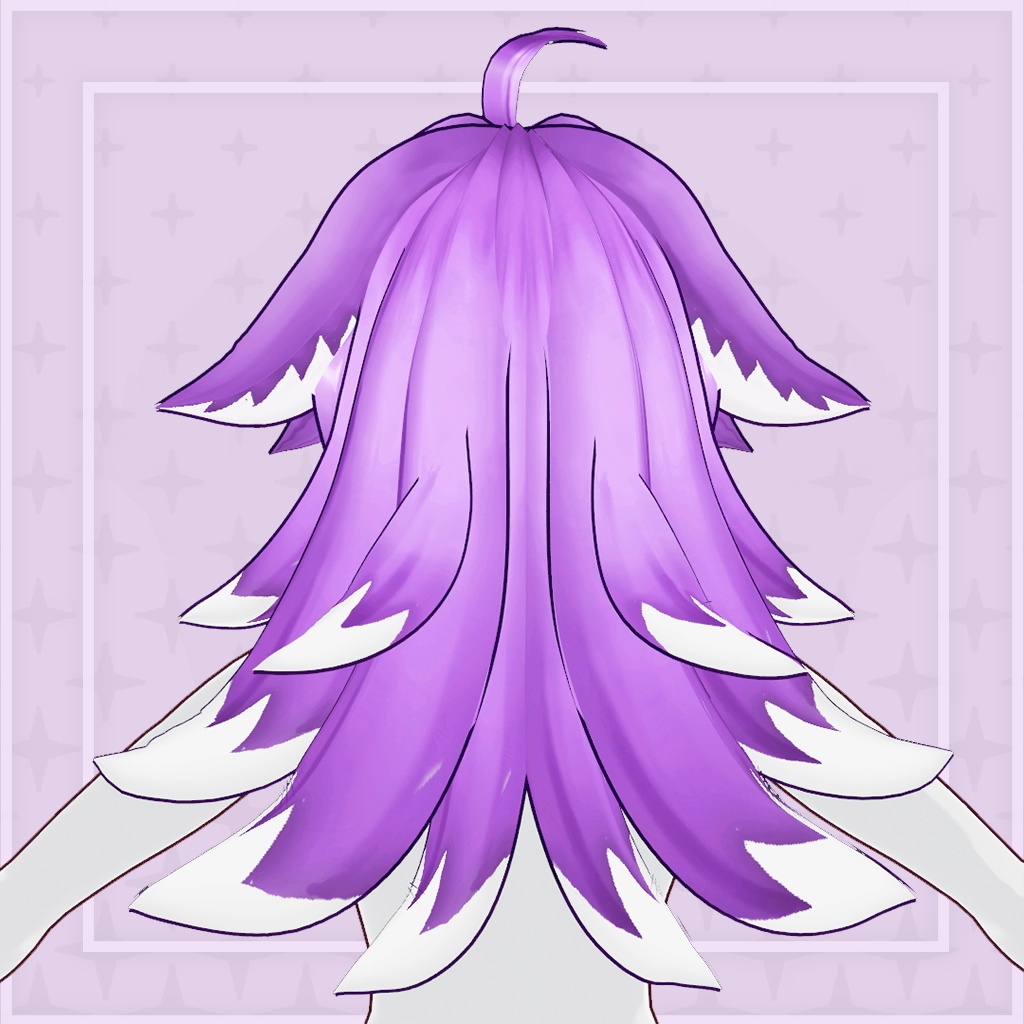 (vroid) hair female preset #6 (multiple colour)