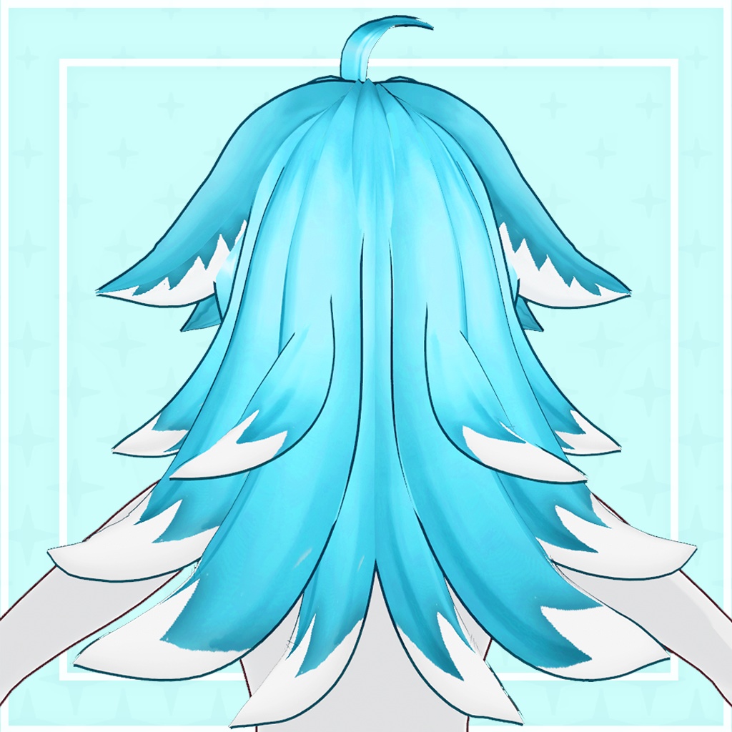 (vroid) hair female preset #6 (multiple colour)