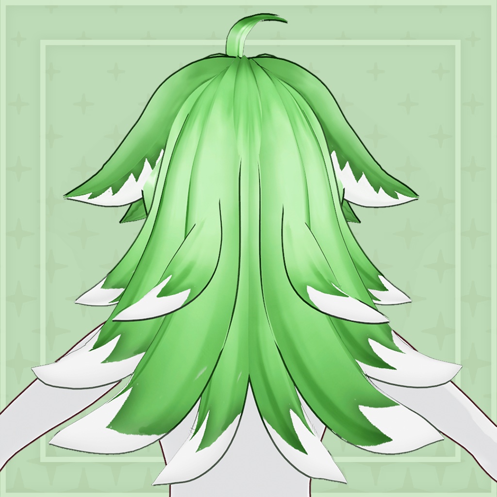 (vroid) hair female preset #6 (multiple colour)