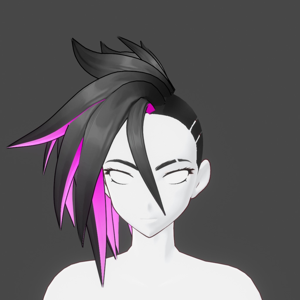 (vroid) hair female preset #7 (multiple colour)