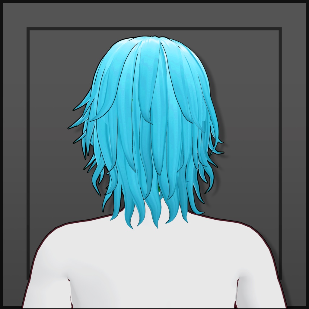 (Vroid) Male Hair Style Preset #2 (multiple colour) 【VRoid正式版】
