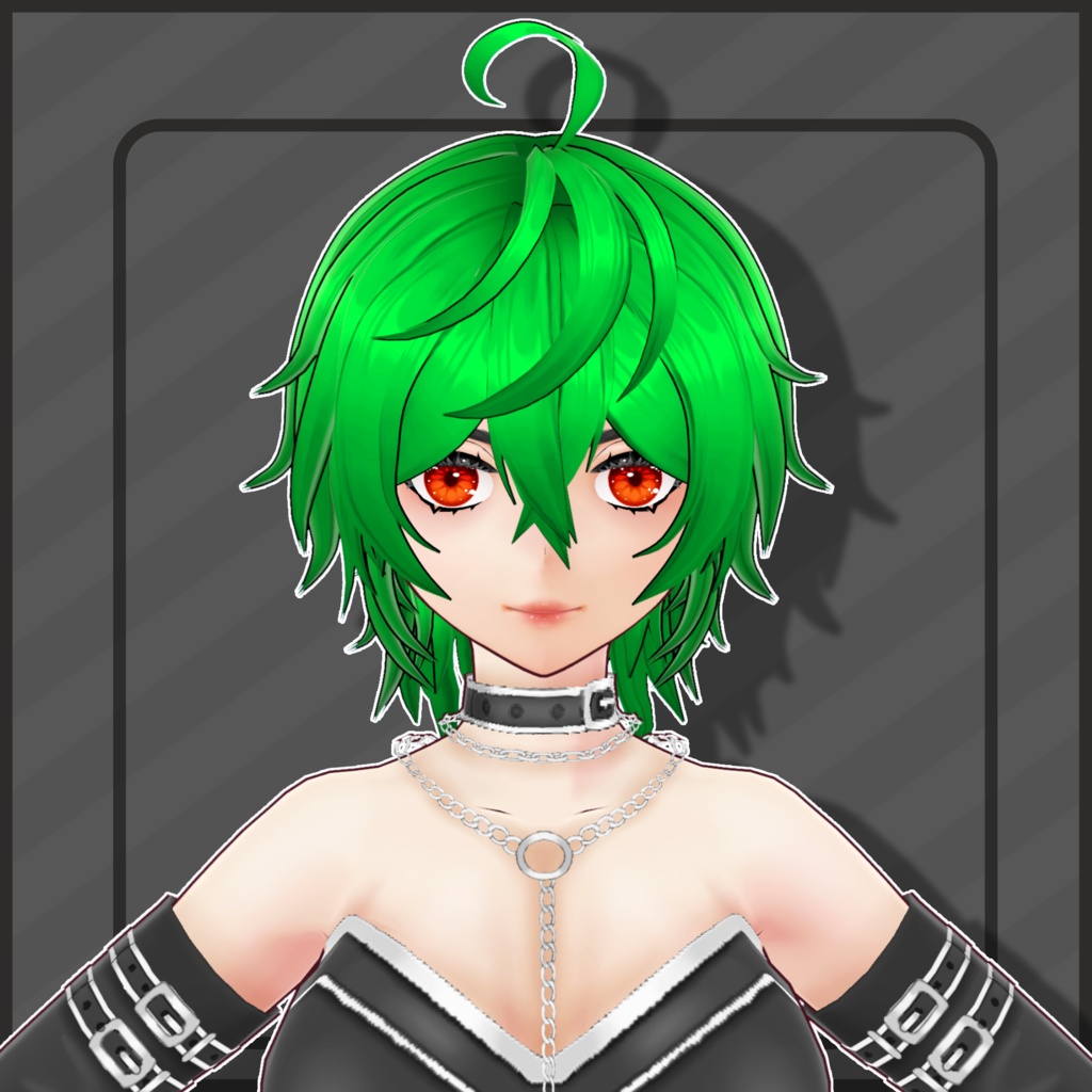 (Vroid) Female Short Hair Preset #8 (multiple colour) 【VRoid正式版】