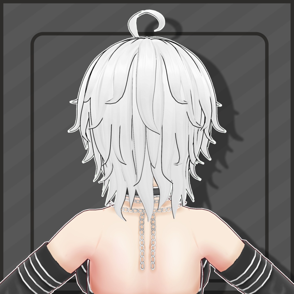 (Vroid) Female Short Hair Preset #8 (multiple colour) 【VRoid正式版】