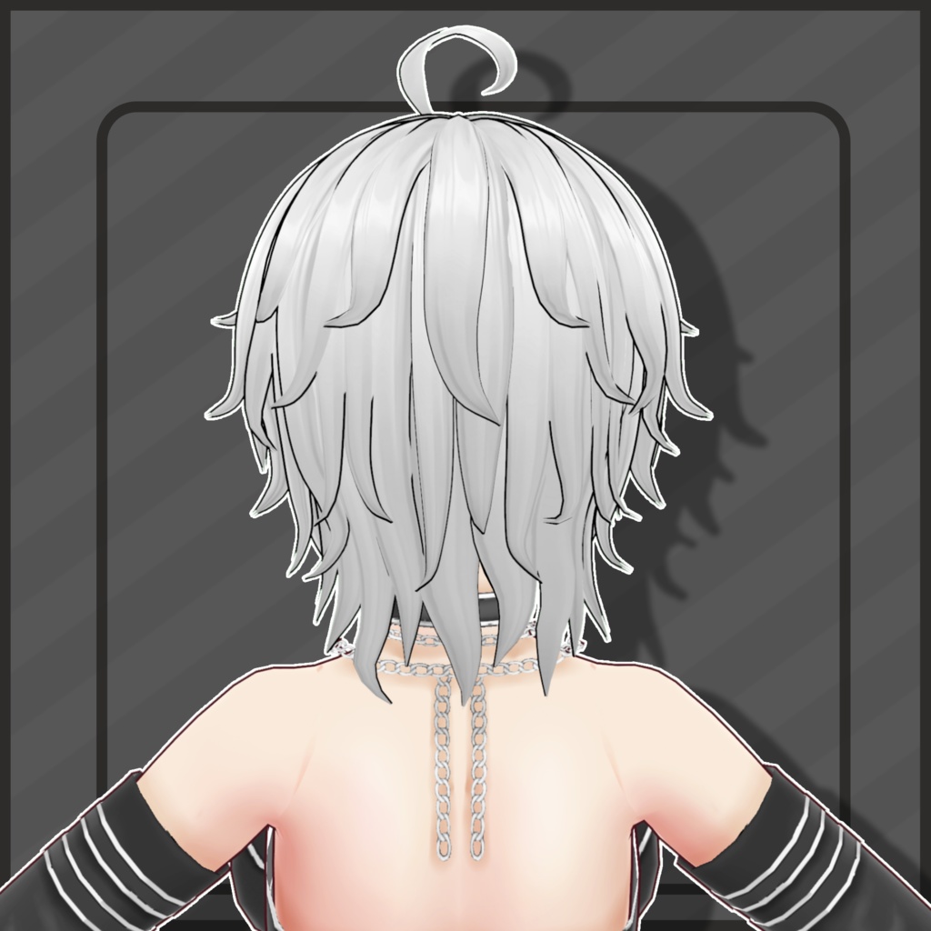 (Vroid) Female Short Hair Preset #8 (multiple colour) 【VRoid正式版】