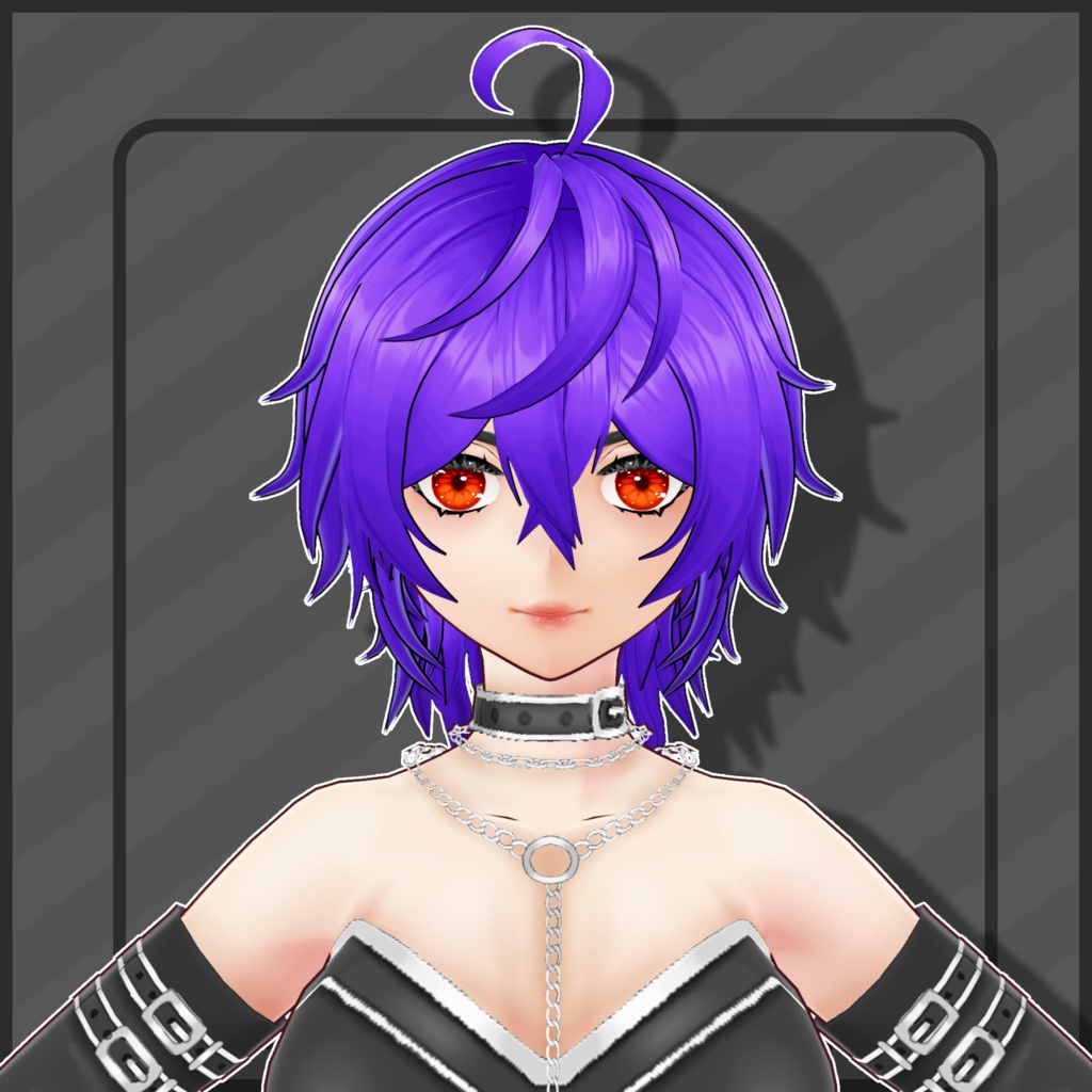 (Vroid) Female Short Hair Preset #8 (multiple colour) 【VRoid正式版】