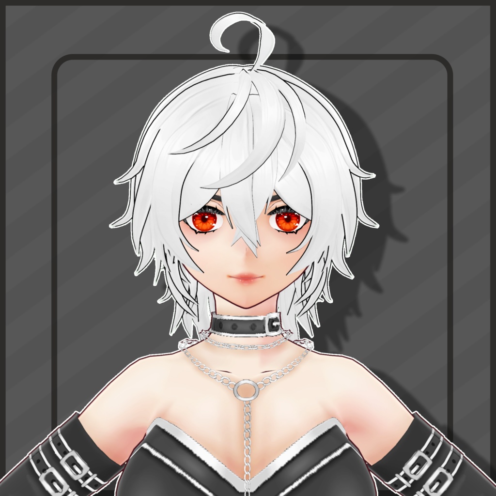 (Vroid) Female Short Hair Preset #8 (multiple colour) 【VRoid正式版】