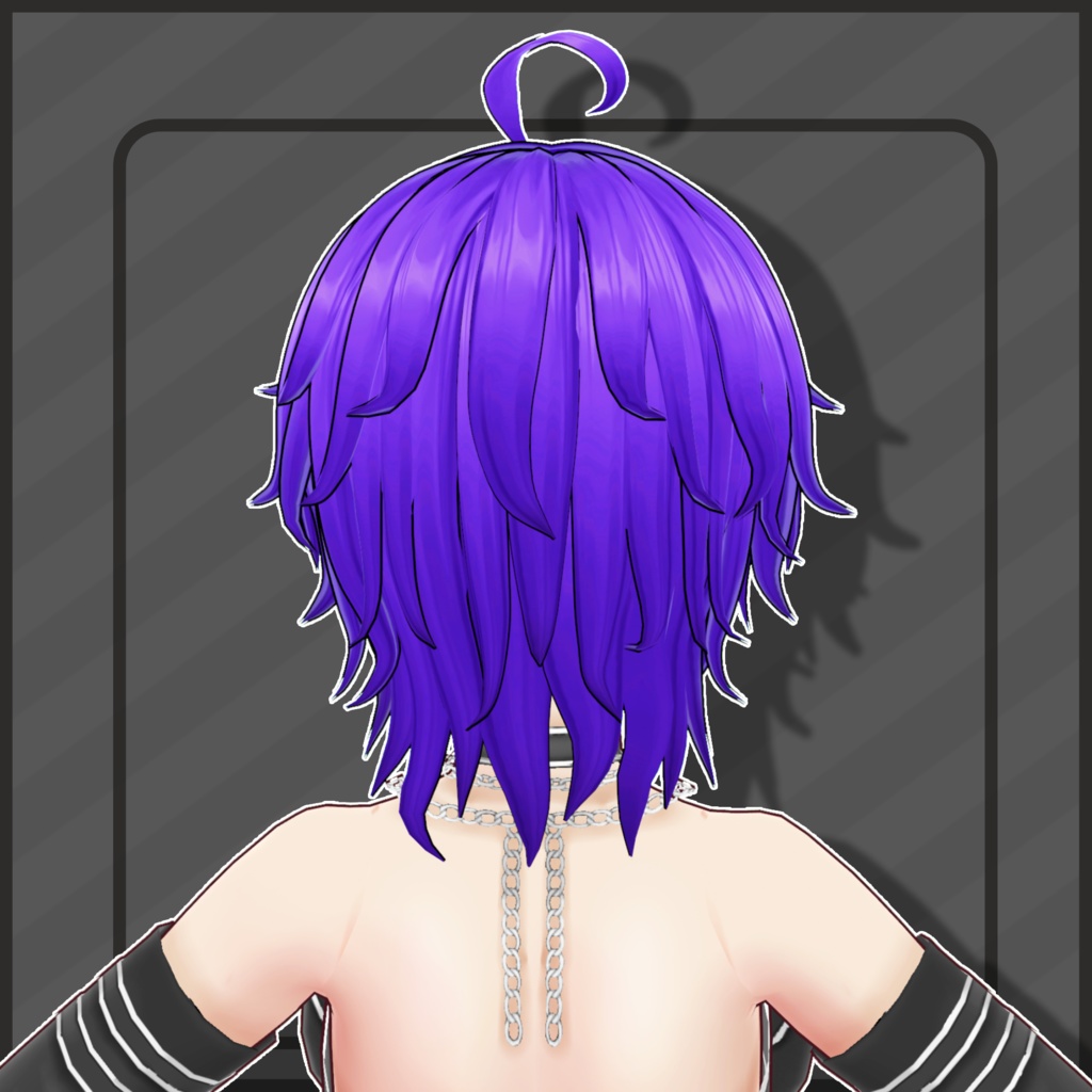 (Vroid) Female Short Hair Preset #8 (multiple colour) 【VRoid正式版】