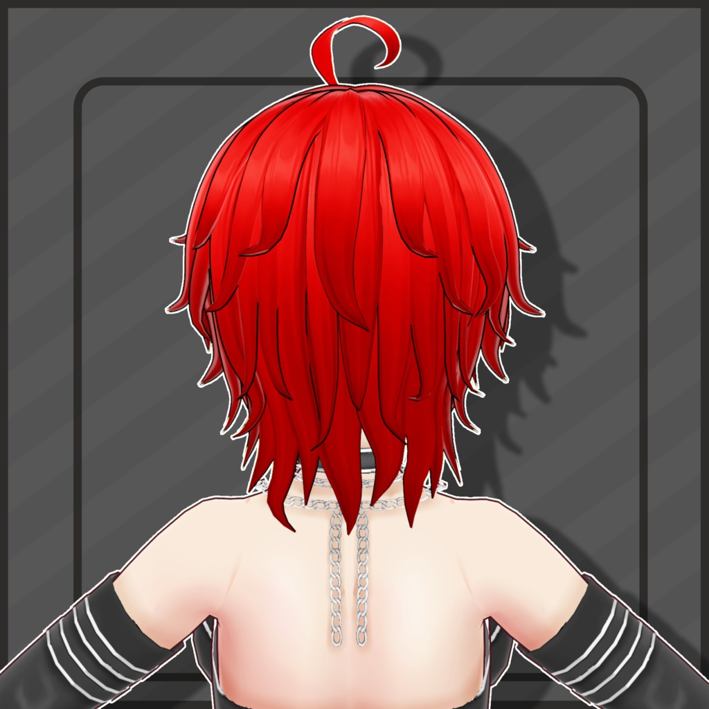 (Vroid) Female Short Hair Preset #8 (multiple colour) 【VRoid正式版】