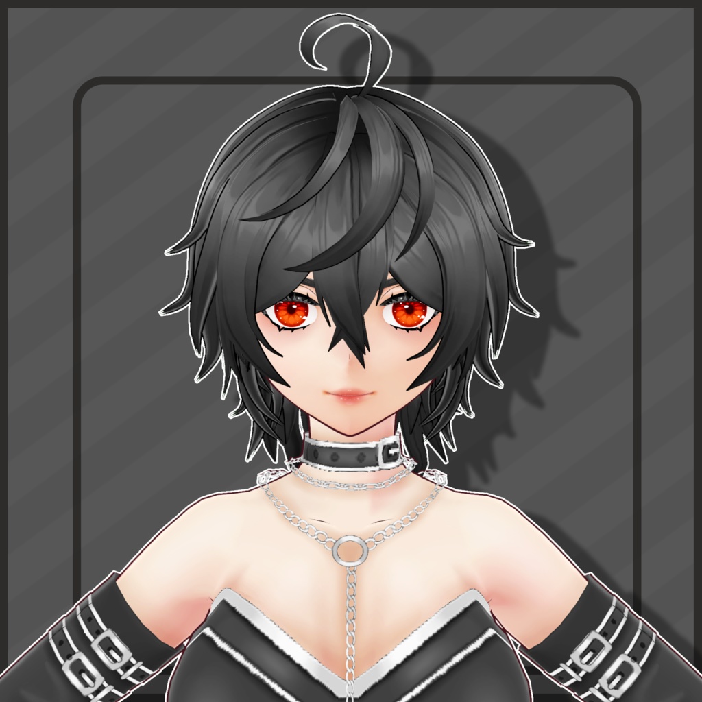 (Vroid) Female Short Hair Preset #8 (multiple colour) 【VRoid正式版】